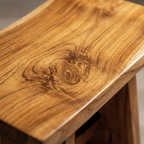 WS10 - Teak Root Japanese Stool