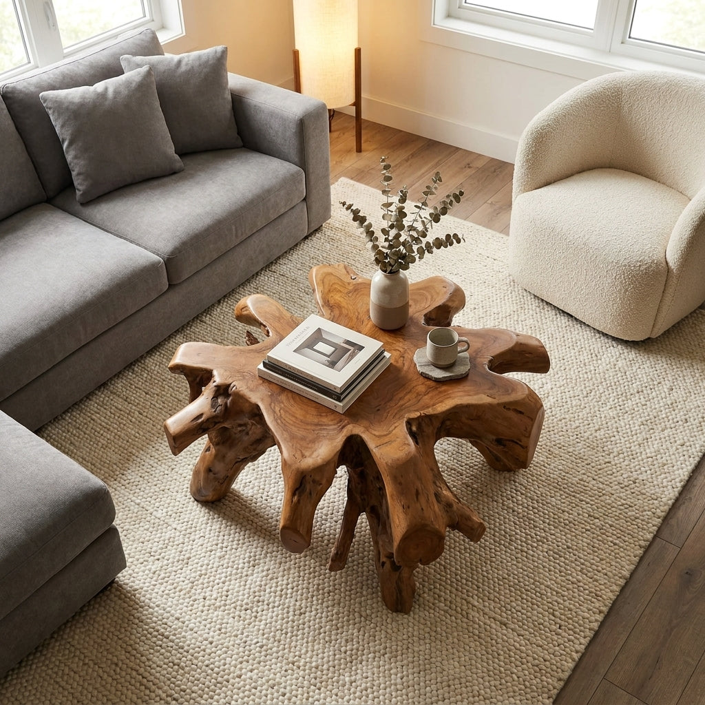 WS10 - Teak Root Coffee Table Free Form Small