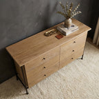 LH81 - Solid Acacia 6 Drawer Dresser