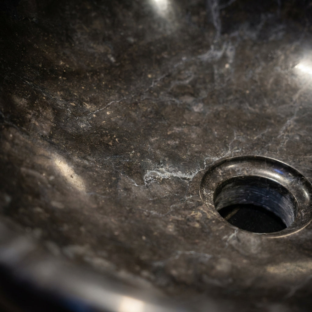 WS41S2 - Black Marble Sink