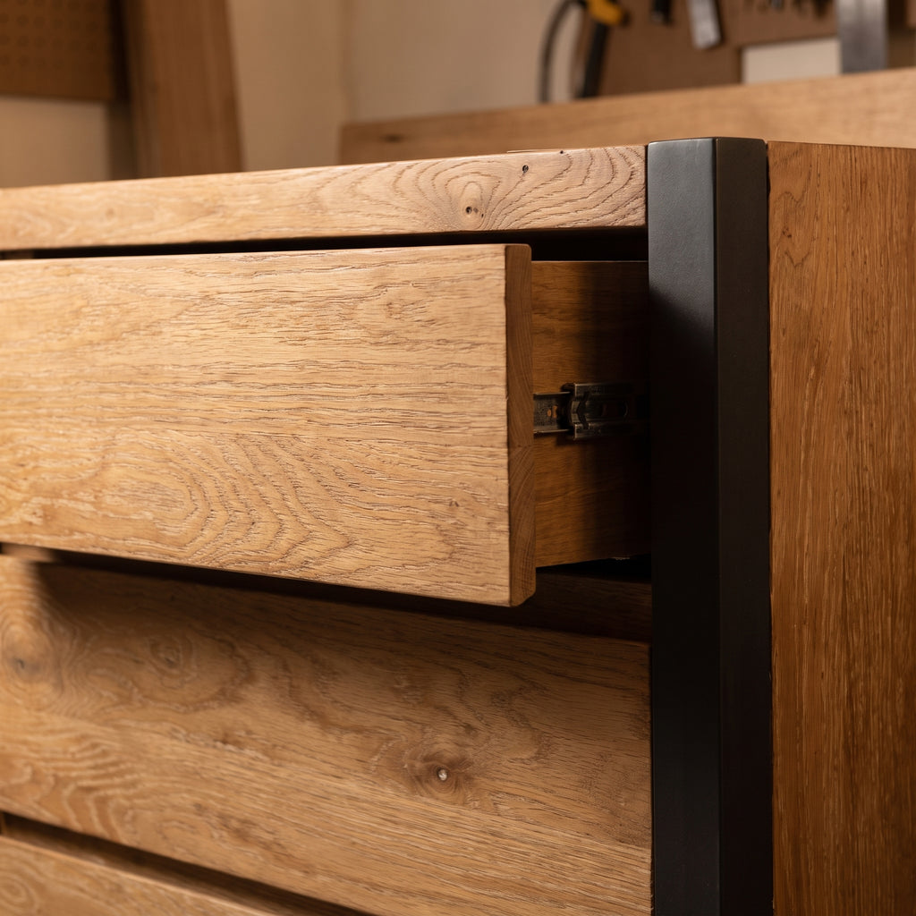 LH74 - Solid Wood 6 Drawer Dresser