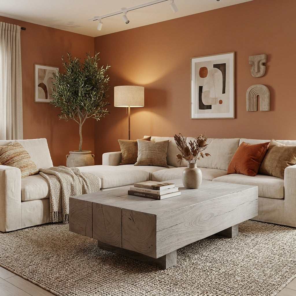 W0199 - Solid Acacia Beam Style Coffee Table