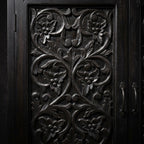 WS41 - Reclaimed Wood Hand-Carved 2-Door Cabinet