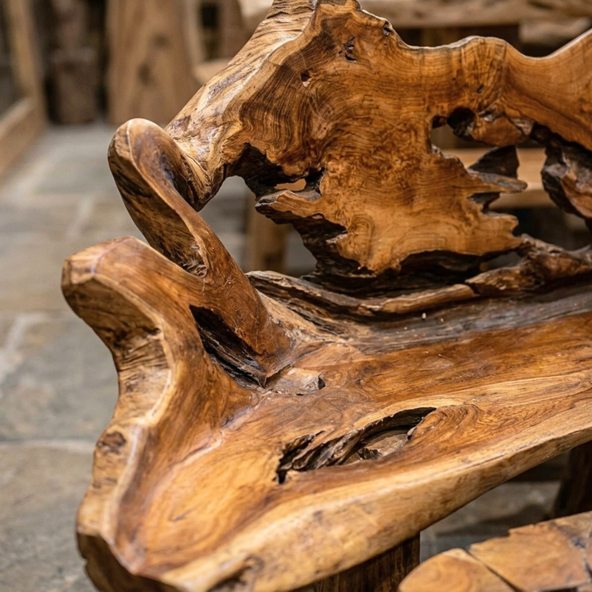 WS152 - Teak Root 4 Seats