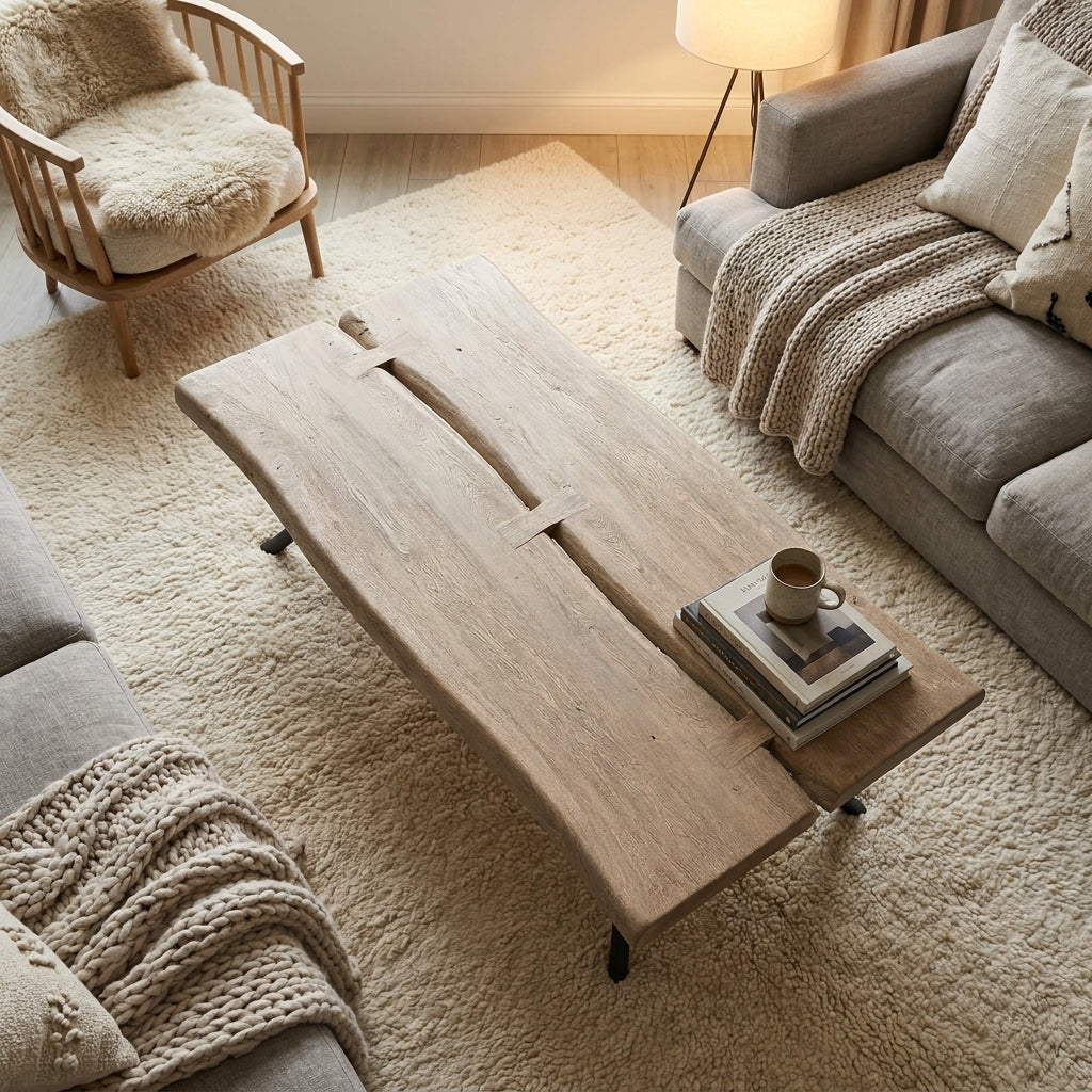LH71 - Solid Live Edge Acacia Coffee Table