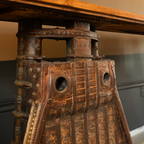 WS50 - Reclaimed Wood Antique Cart Base Console Table