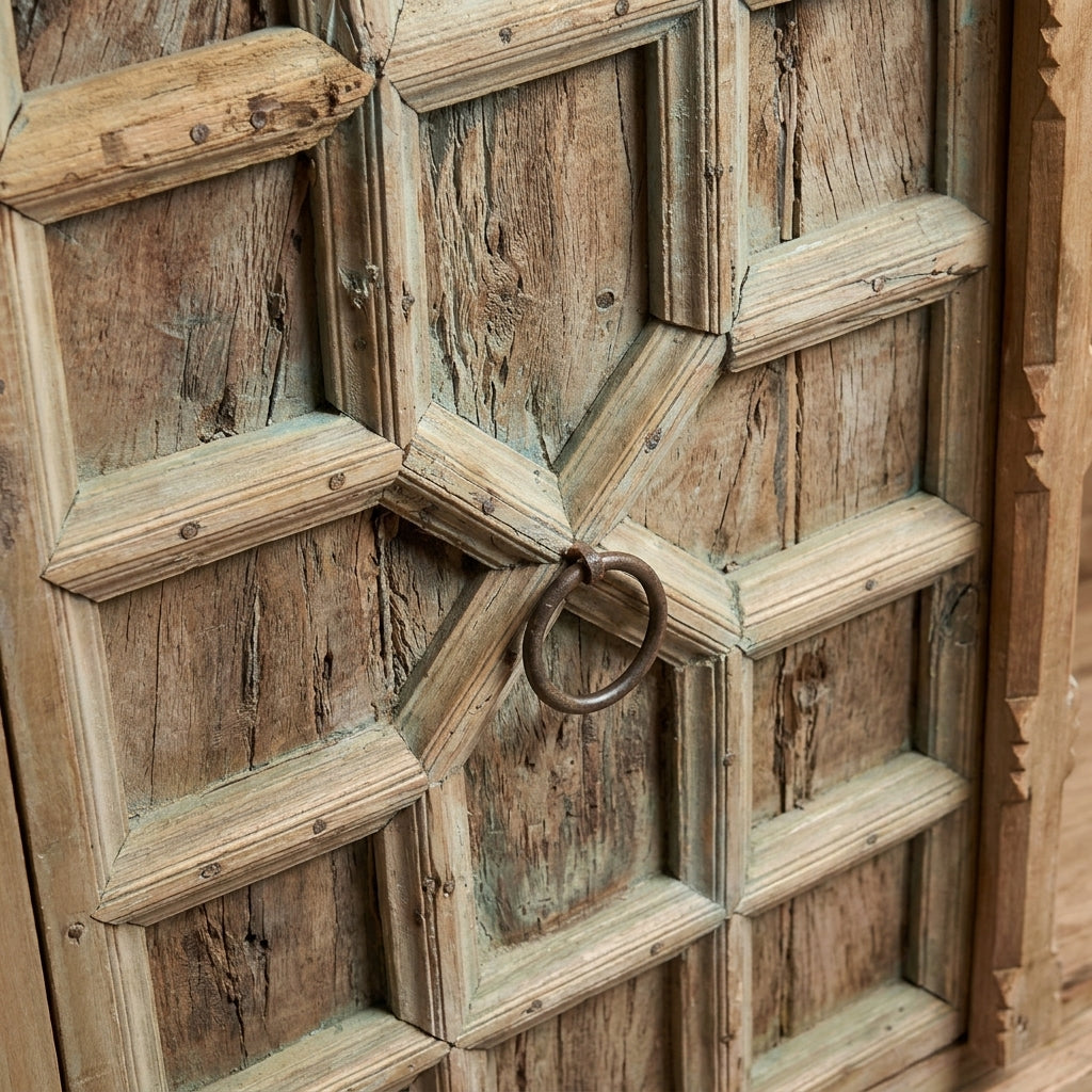 WS193 - Reclaimed Wood Antique Cabinet