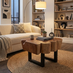 LH115 - Solid Acacia Free Form Coffee Table
