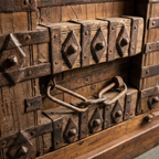 WS166 - Reclaimed Wood Antique 2-Door Cabinet