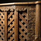 BC04 - Reclaimed Wood Carved Column Bar