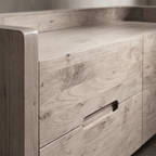 LH56 - Solid Wood 4 Drawer Dresser