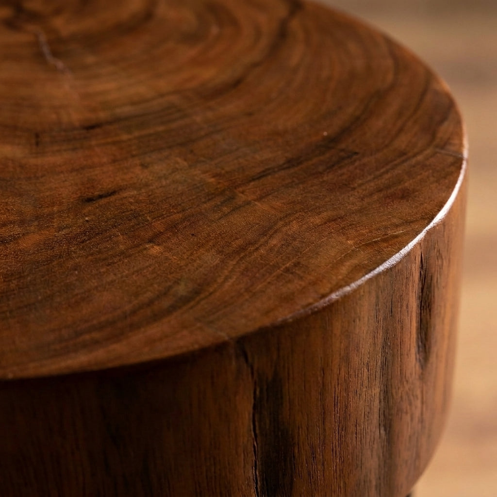 LH238 - Solid Acacia Block Side Table