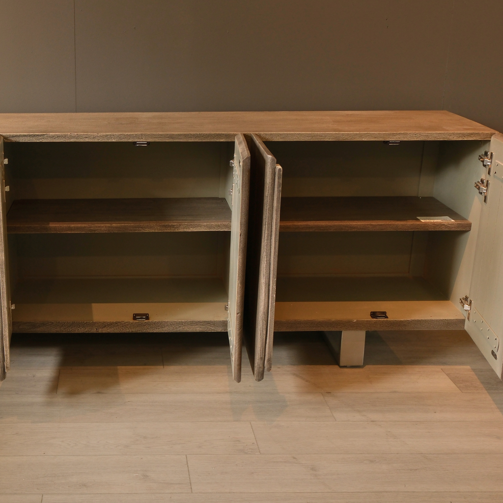 BS02 - Solid Acacia 6 Doors Buffet