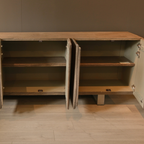 BS02 - Solid Acacia 6 Doors Buffet