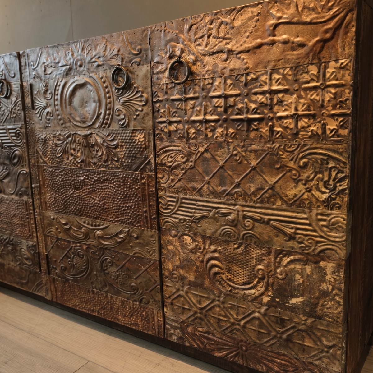 BS20 - Reclaimed Wood Antique Tile Buffet