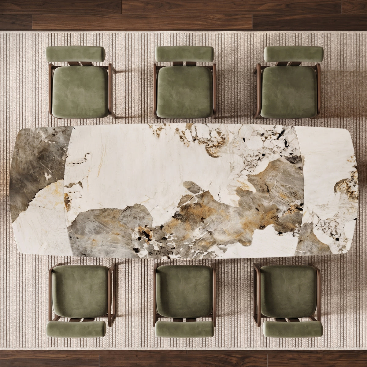C1123 - Extendable Sintered Stone Dining Table
