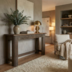WS52 - Reclaimed Wood Antique Carving Console Table