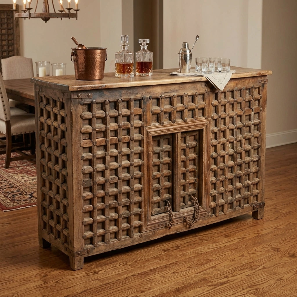 BC07 - Antique Door Panel Front Bar