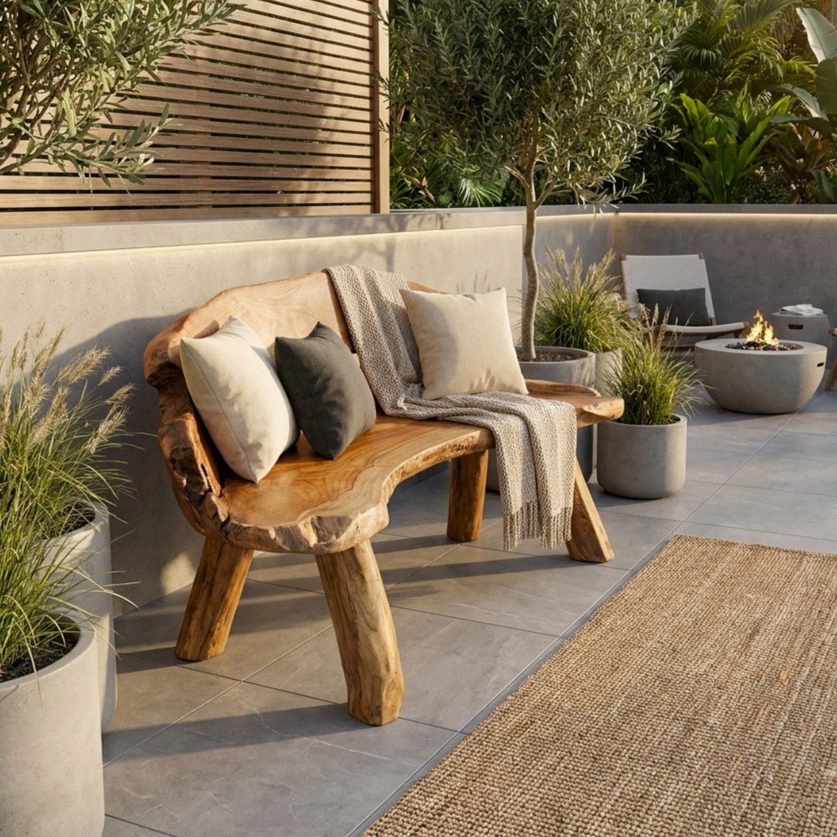 WS152 - Teak Root 4 Seats