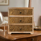 WB1 - Decorative 3-Drawer Wooden Storage Chest