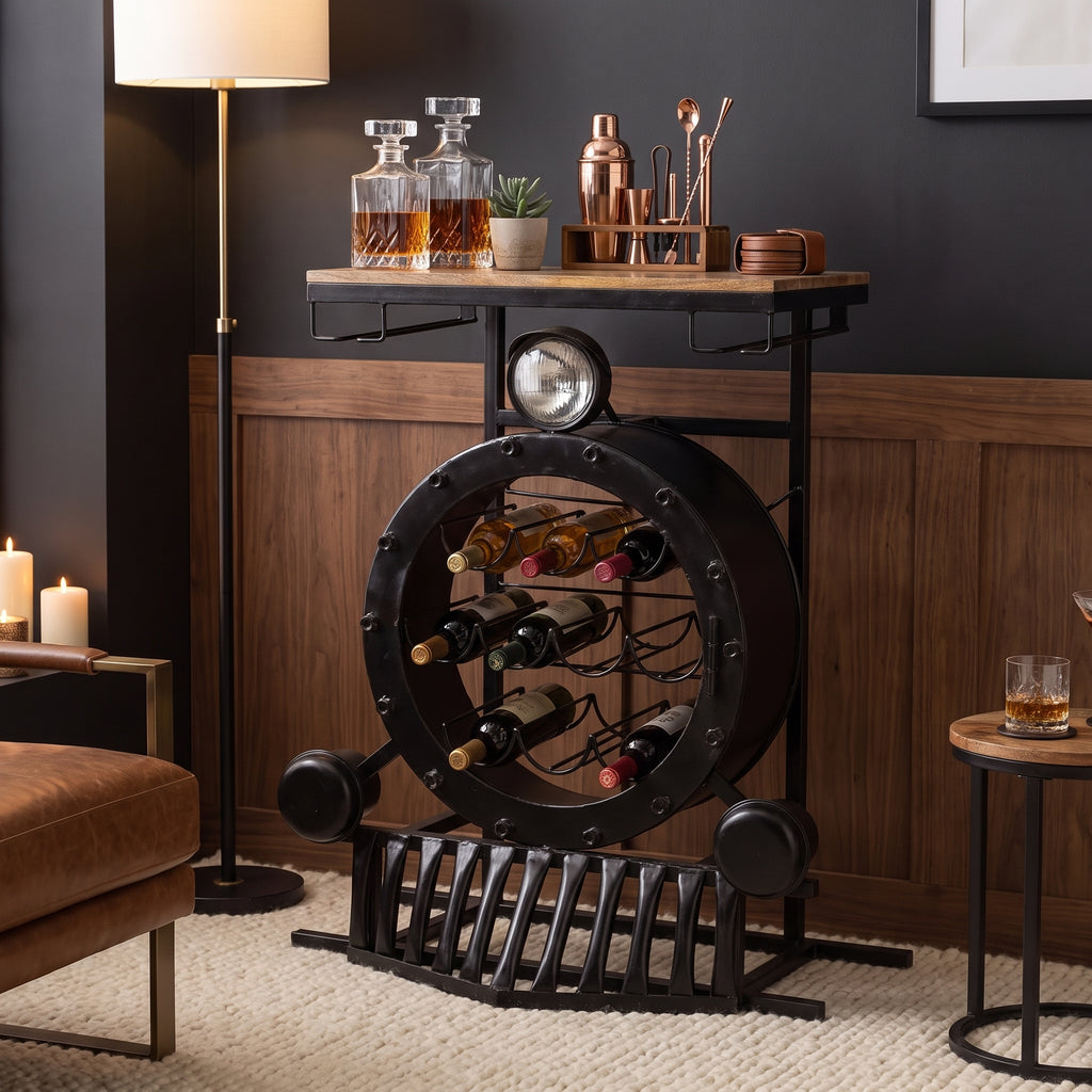 BC23 - Vintage Rail Engine Bar Table