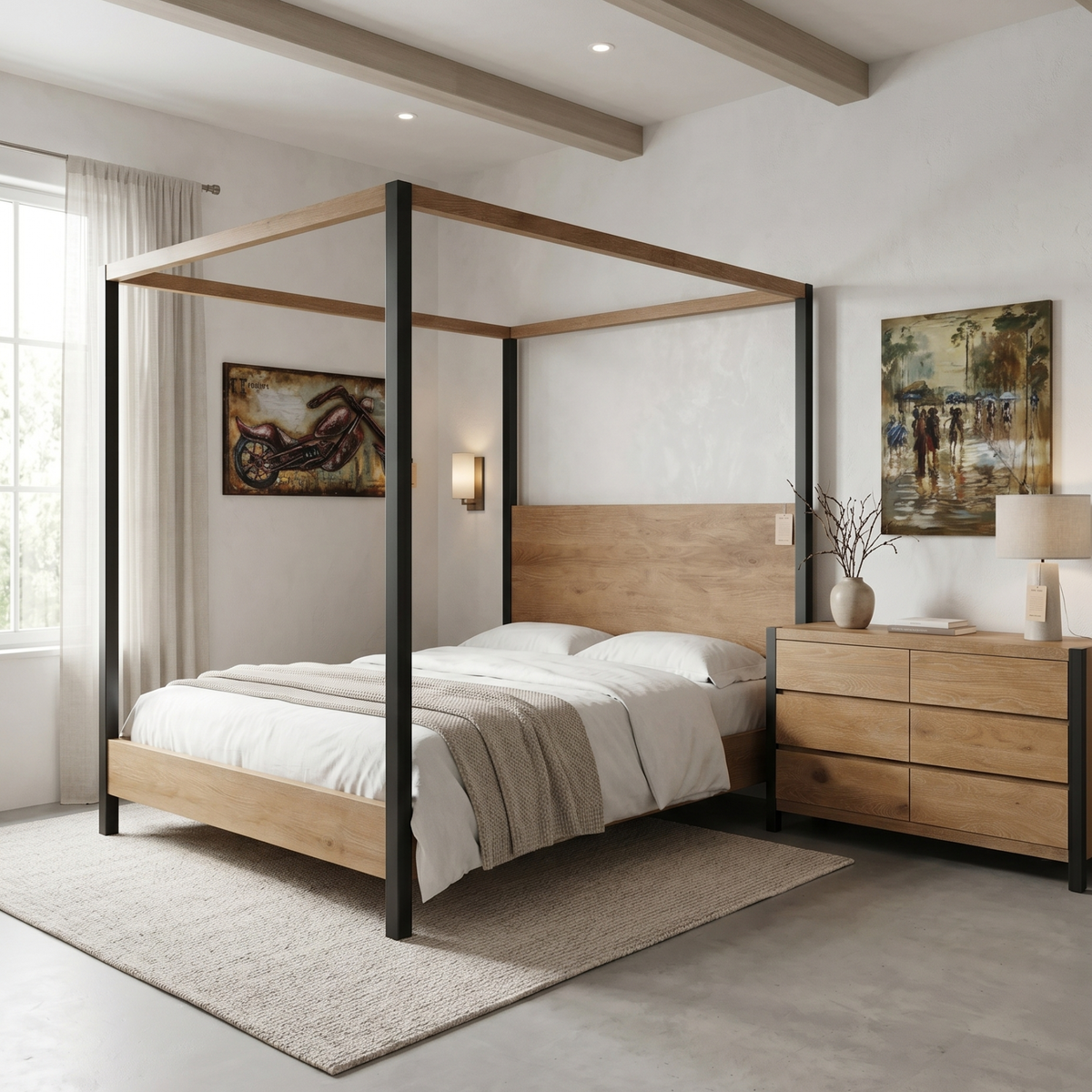 LH76 - Canopy King Bed