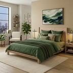 LH48 - Solid Wood Platform King Bed with Slats