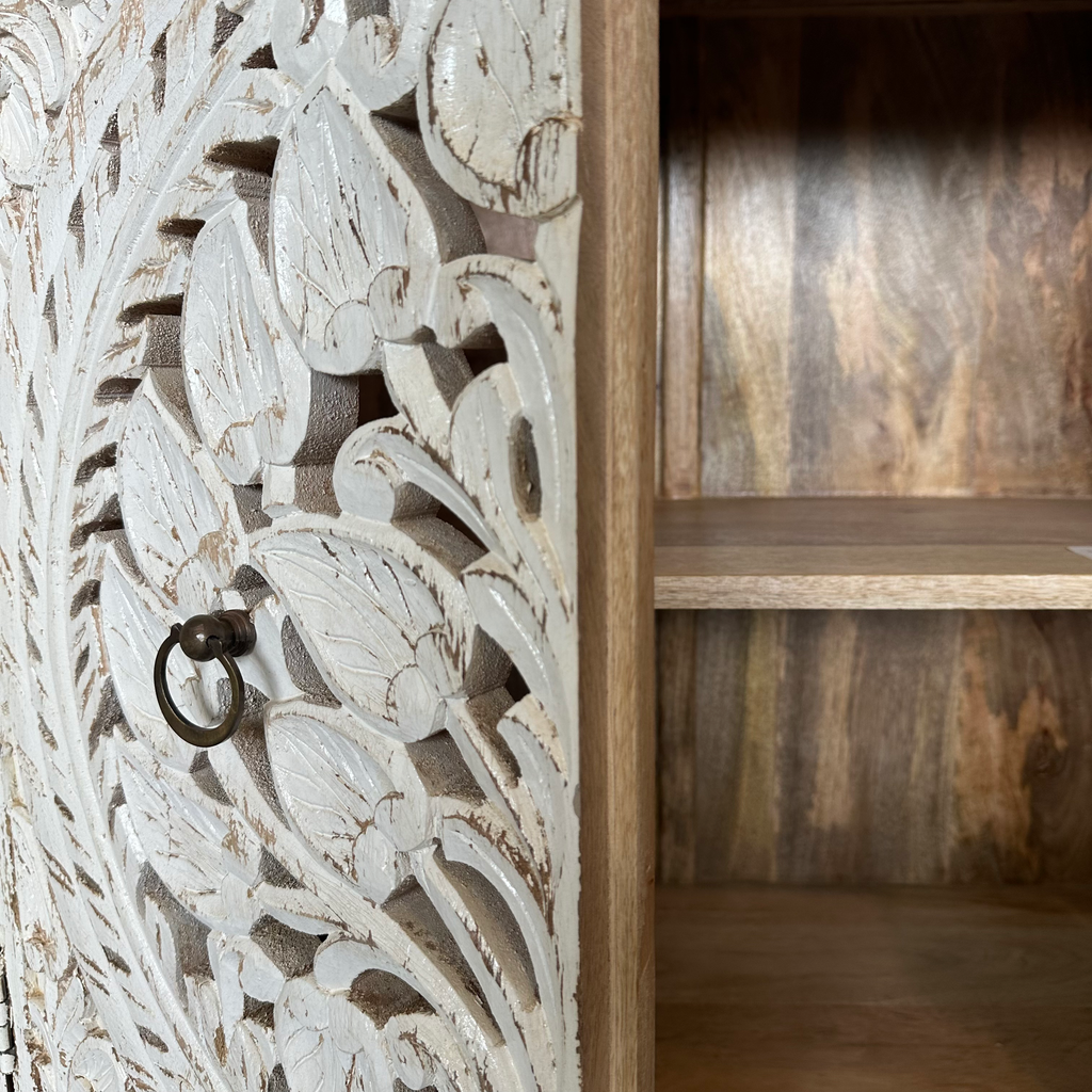 CA03 - Reclaimed Wood Painted Cabinet