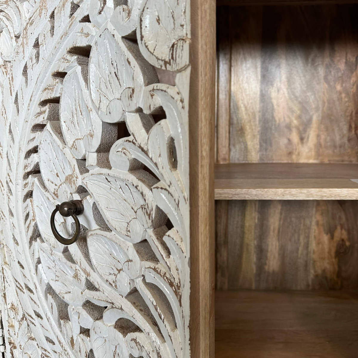 CA03 - Reclaimed Wood Painted Cabinet