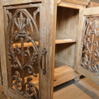 WS16 - Reclaimed Wood 2-Door Cast Iron Fitted Cabinet