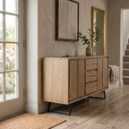 BS16 - Solid Acacia on Metal Legs Buffet