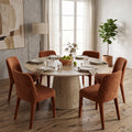 DT12 - Modern Round Pedestal Dining Table