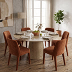 DT12 - Modern Round Pedestal Dining Table