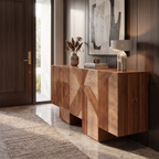 BS01 - Fluted Solid Acacia Buffet