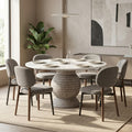 DT04 - Round Sintered Stone Dining Table
