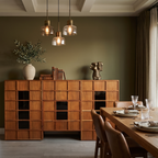BS07 - Solid Acacia with Glass Buffet