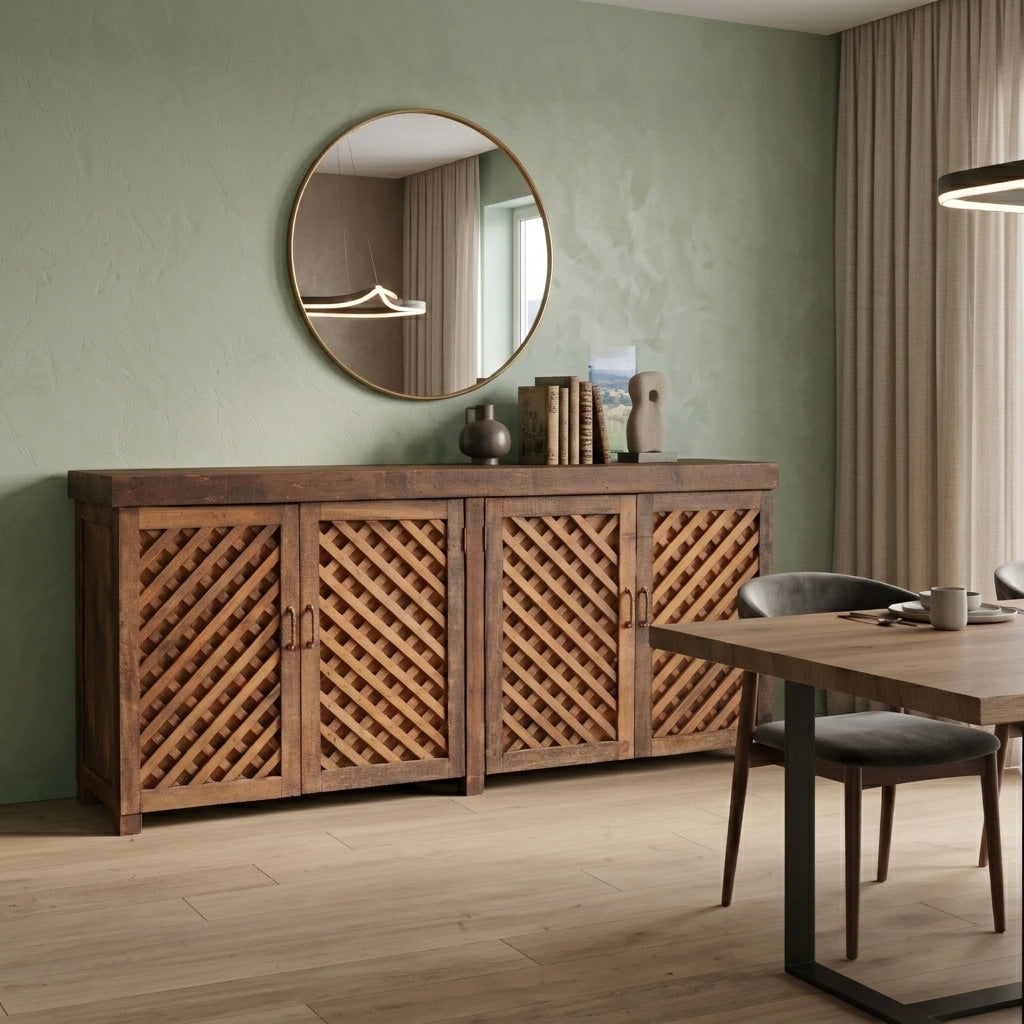 BS13 - Reclaimed Wood Slat Style Buffet
