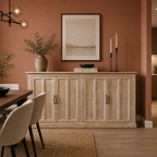 BS04 - White Wash Solid Wood Buffet