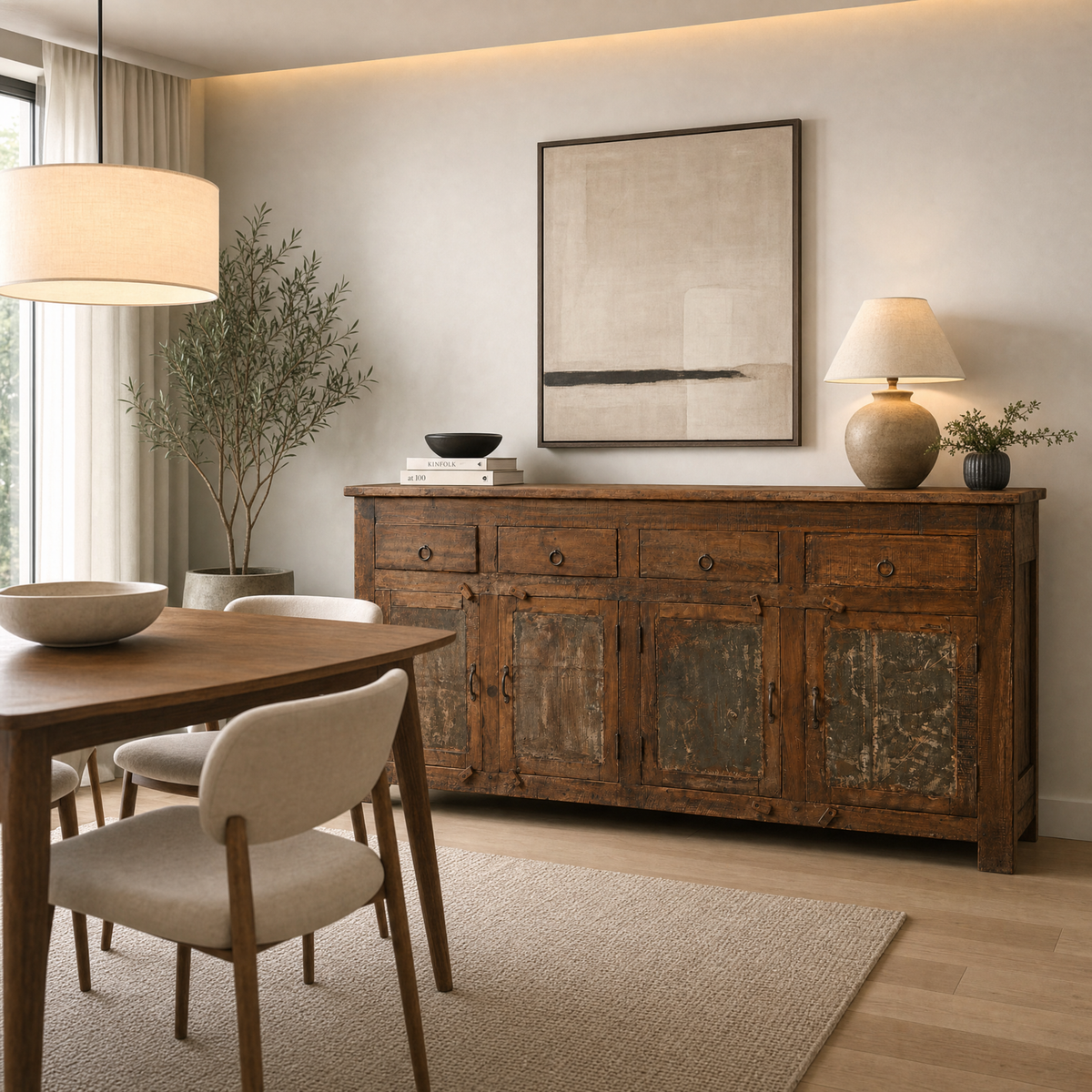 BS25 - Reclaimed Wood and Metal Buffet