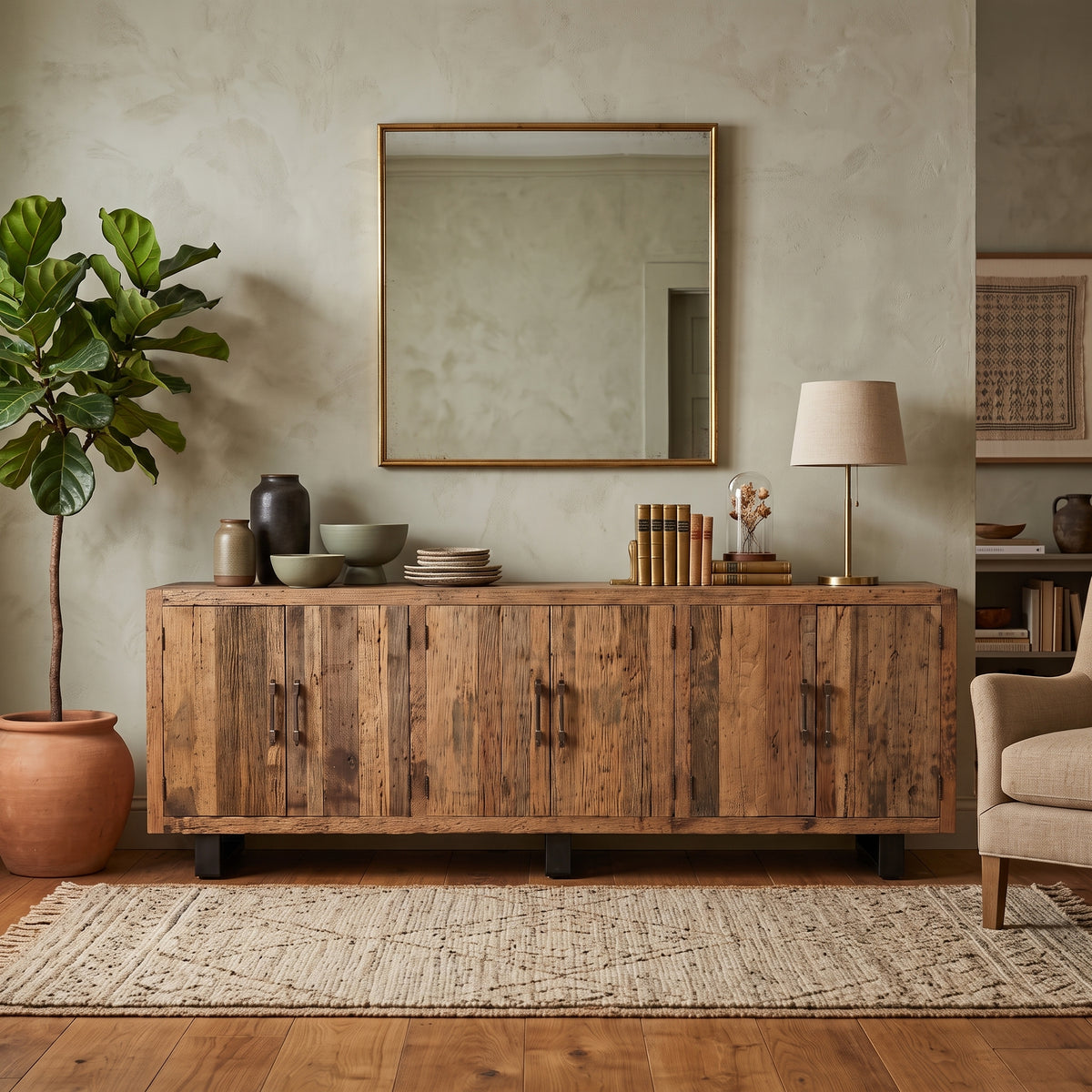 BS22 - Reclaimed Wood Slepeer Buffet