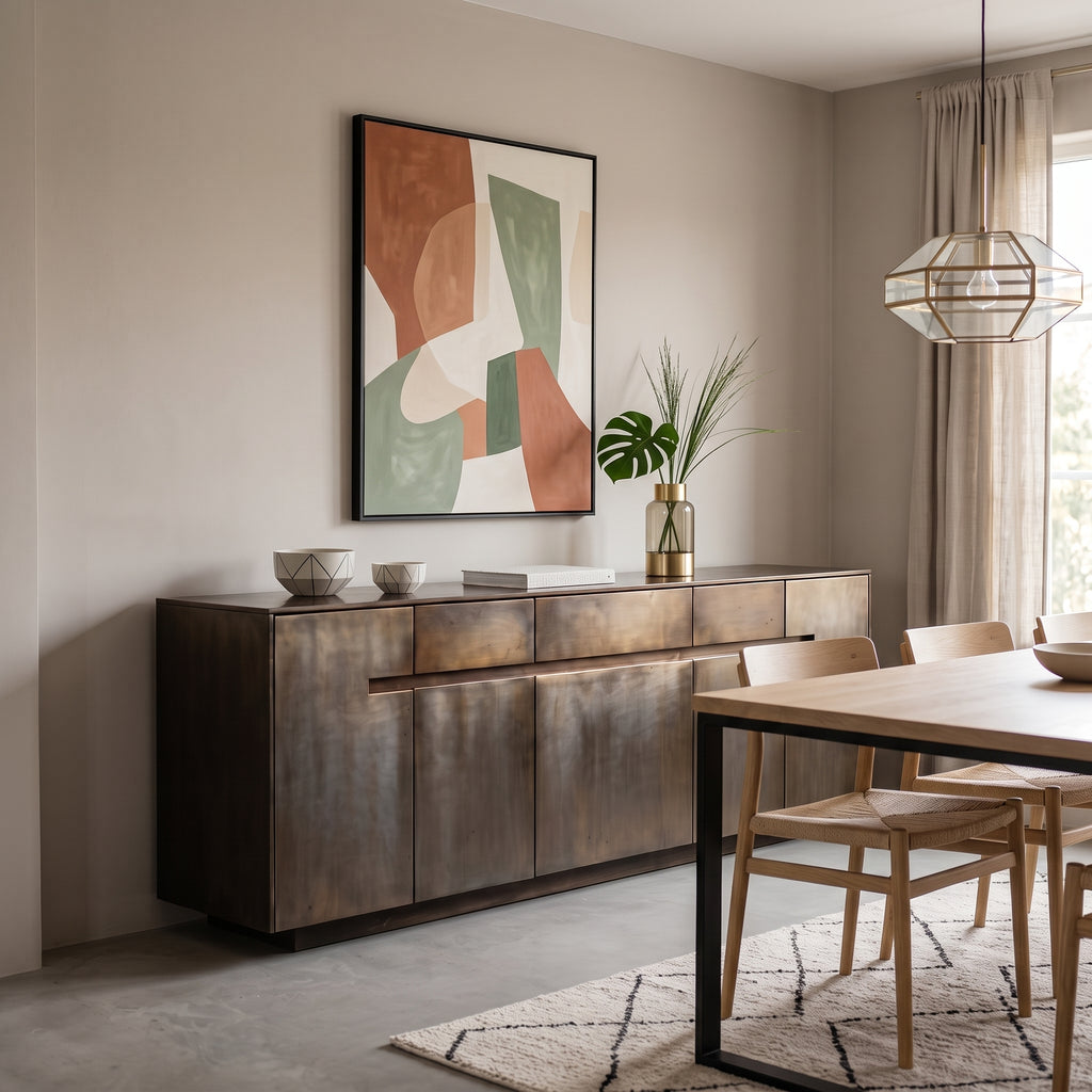 BS17 - Metal Fitted & Wood Buffet
