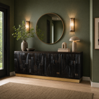 BS05 - Solid Wood Black Finish Buffet