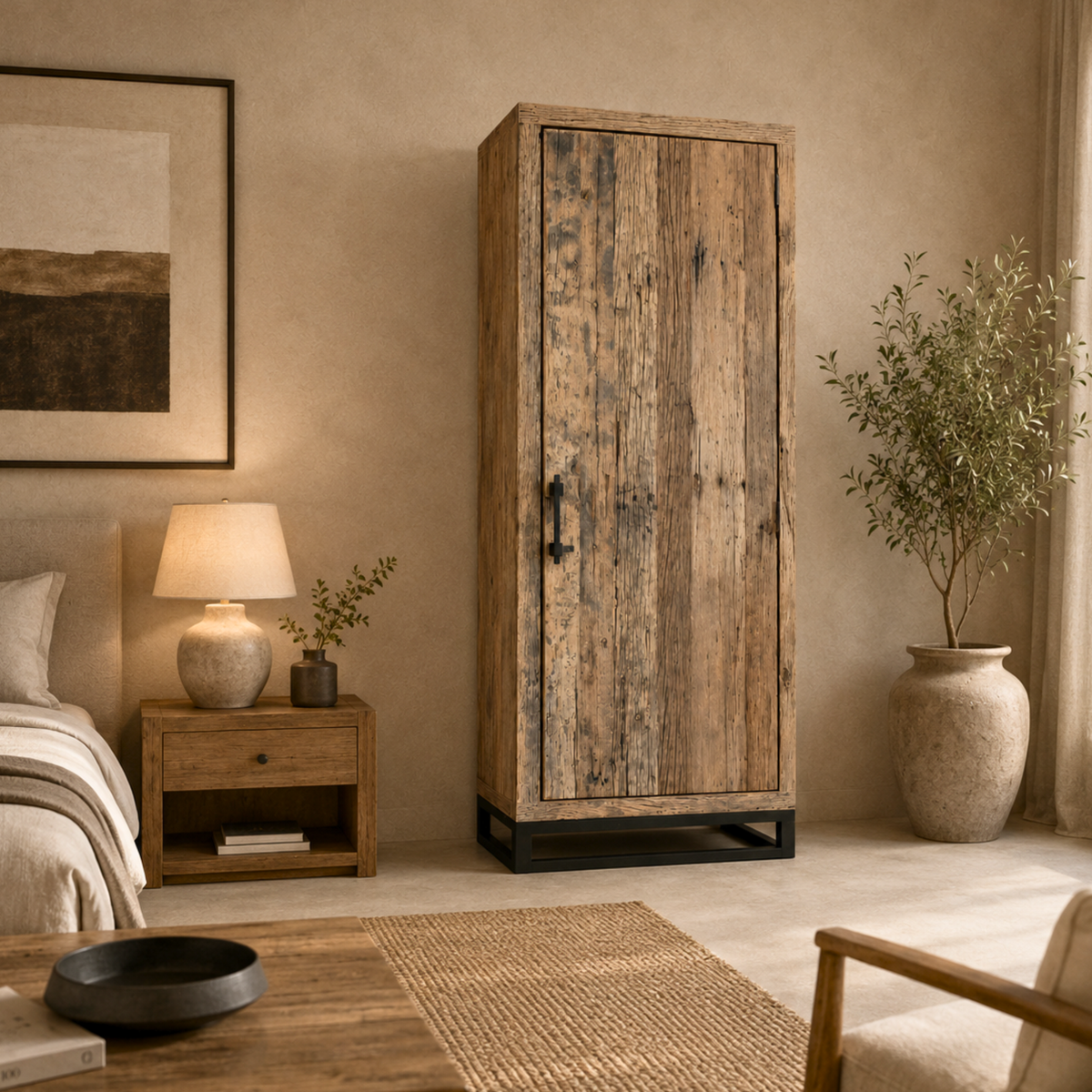 WS125 - Reclaimed Wood Sleeper Armoire