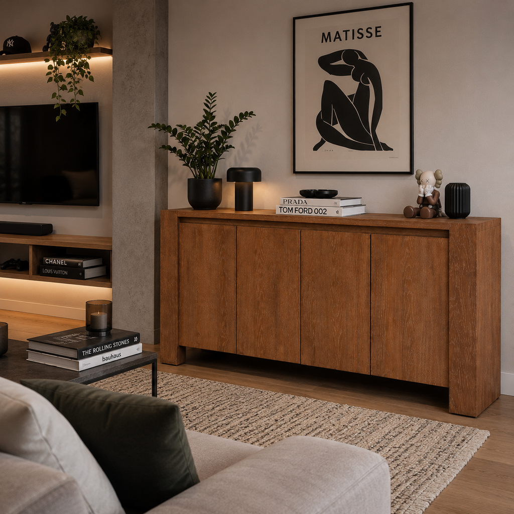BS21 - Solid Wood Column Buffet