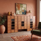 BS07 - Solid Acacia with Glass Buffet