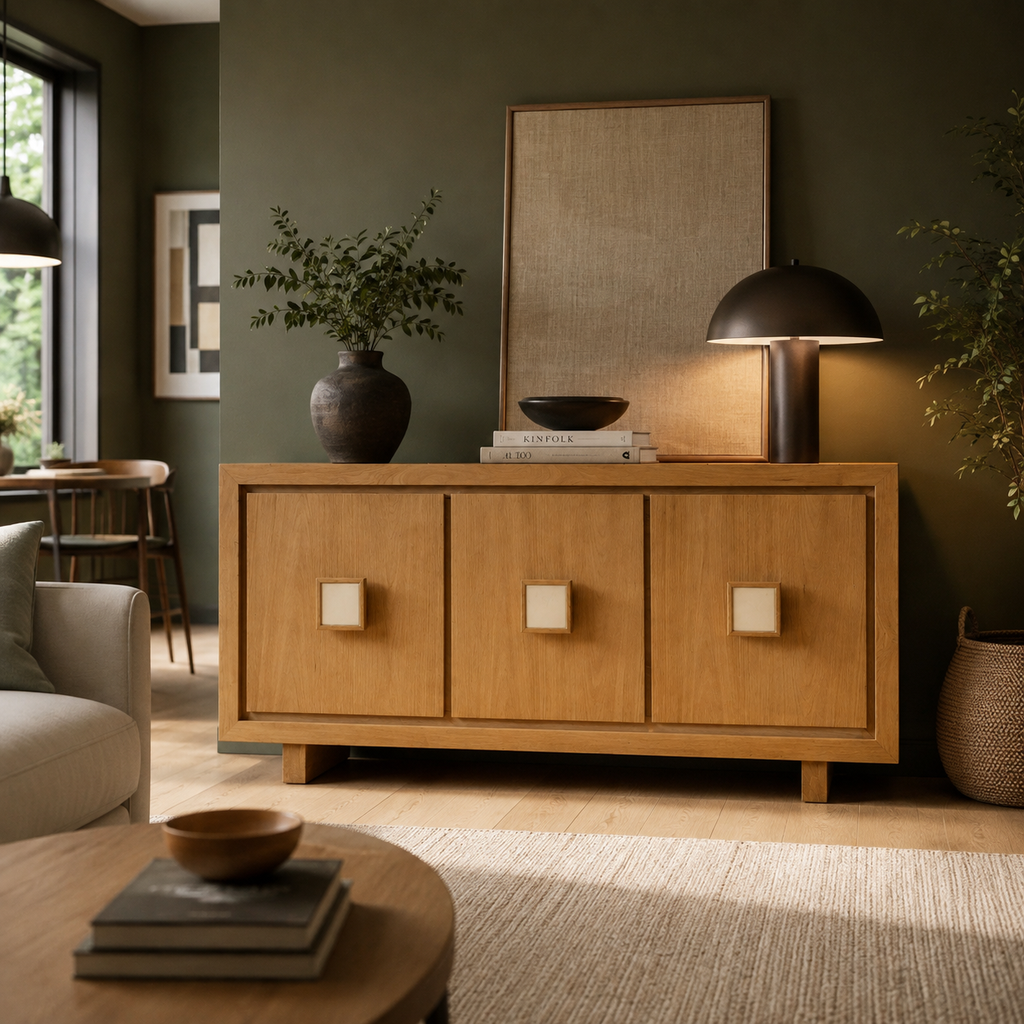 BS14 - Solid Wood Tile Fitted Buffet
