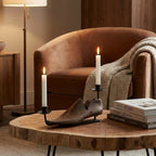 CS35 - Shoe in Solid Wood Candle Stand
