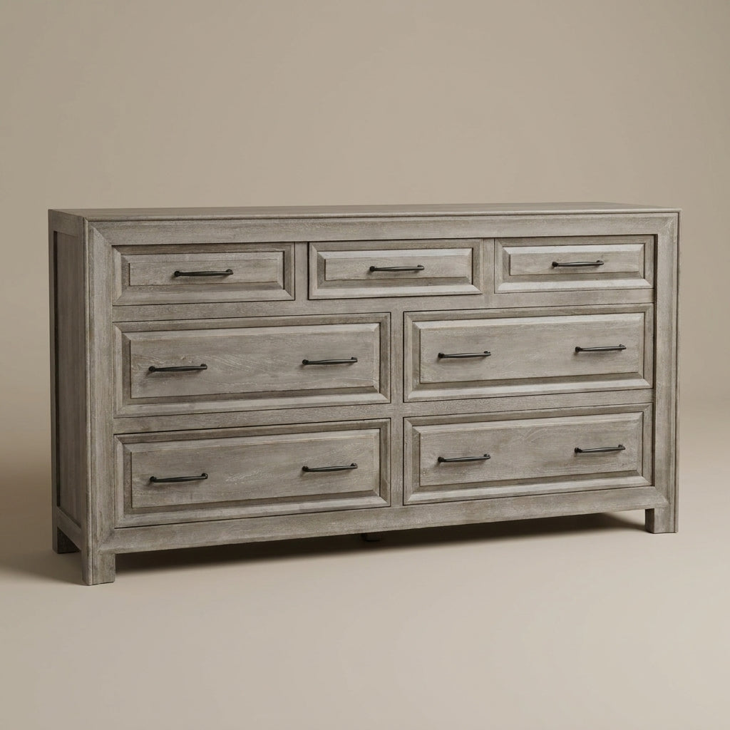 DR01 - Rustic Grey Wash Dresser