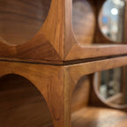LH03 - Solid Acacia Geometric Bookcase