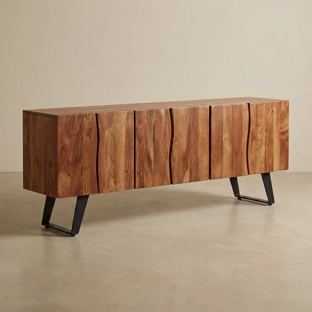 LH22 - Solid Acacia Live Edge TV Stand